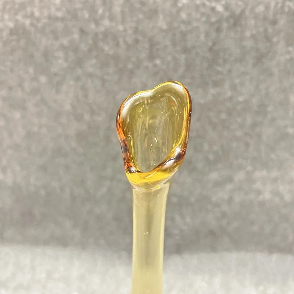 Vintage Viking Swung Amber Glass MCM 12